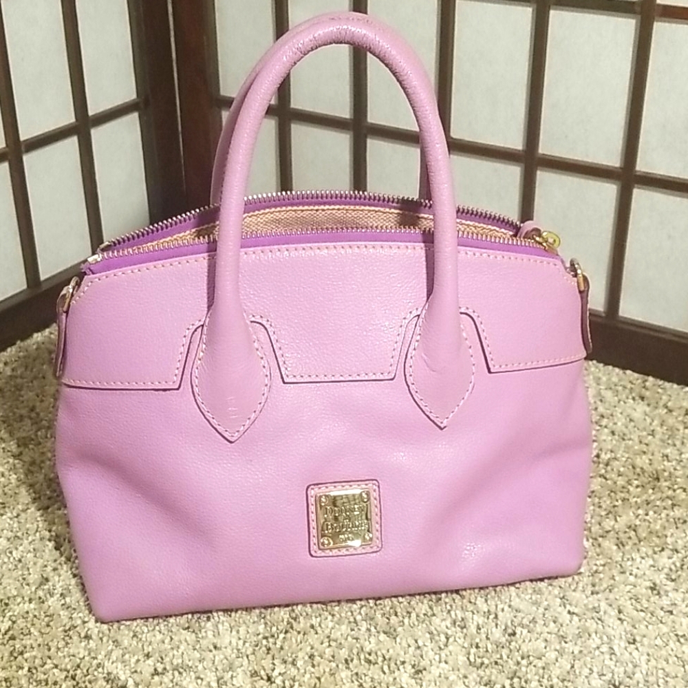 Dooney and Bourke Mini purple leather handbag